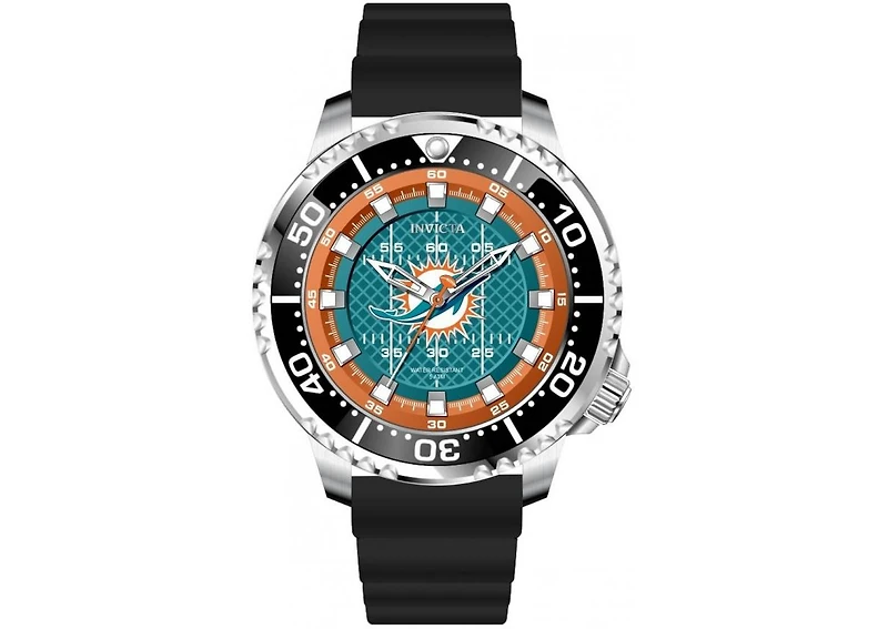 Invicta Men's 48102 Nfl Miami Dolphins Quartz 3 Hand Light Blue Dial Watch