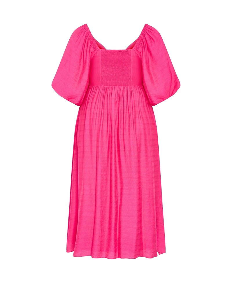 City Chic Plus Shae V Neck Dress