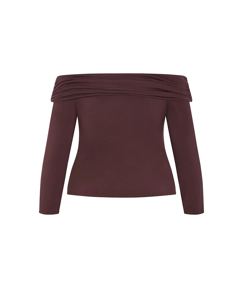 City Chic Women's Plus Jojo Knit Top