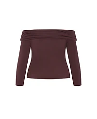 City Chic Women's Plus Jojo Knit Top