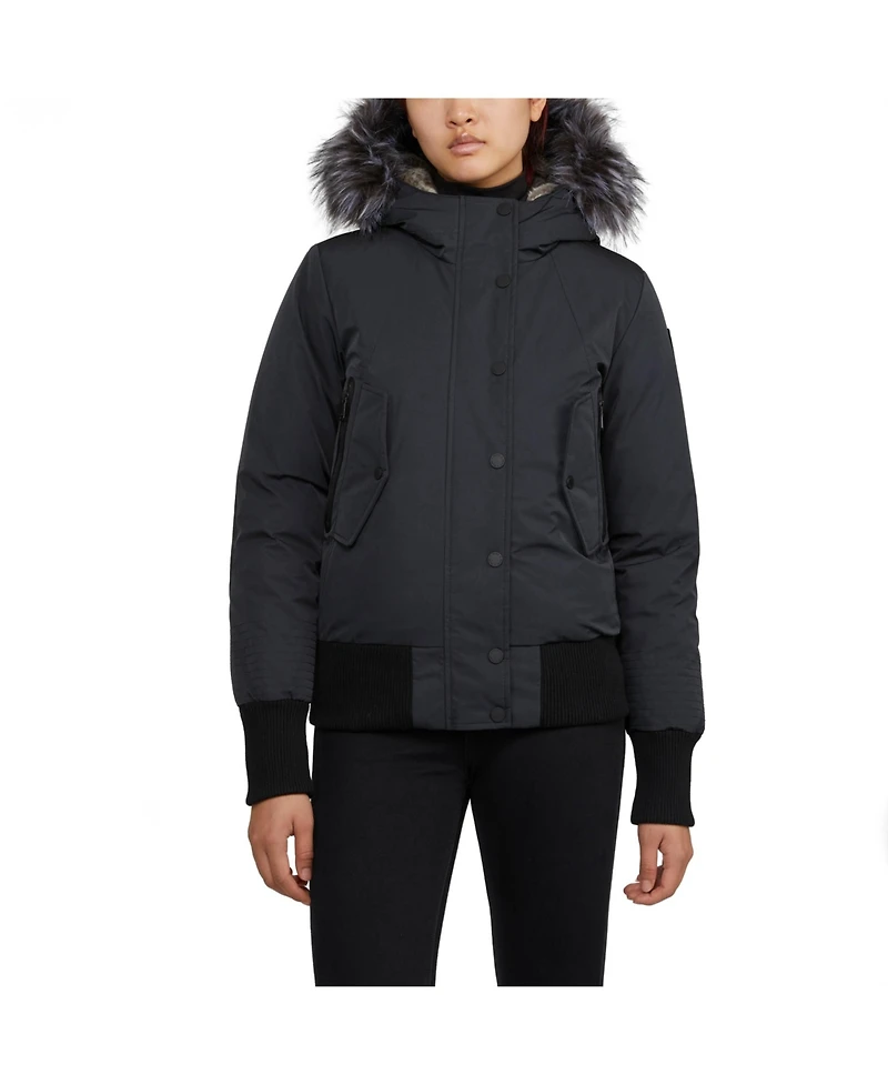 Pajar Women's Vanita Boxy Reversible Midweight Puffer Jacket