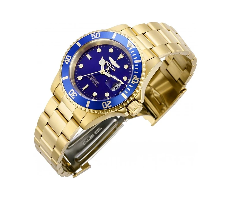 Invicta Men's 26974 Pro Diver Quartz 3 Hand Blue Dial Watch