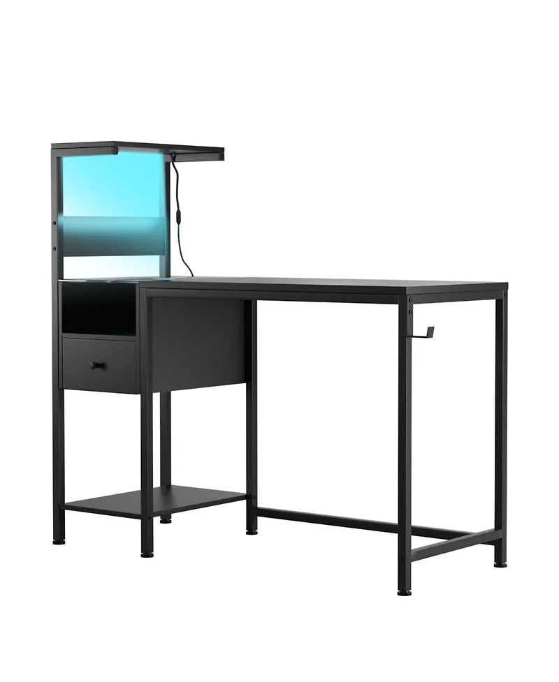Streamdale Furniture Multi-Functional Computer Desk with Power & Storage