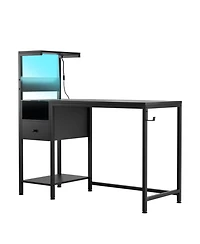 Streamdale Furniture Multi-Functional Computer Desk with Power & Storage