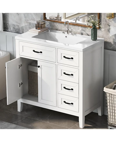 Streamdale Furniture 36" Bathroom Vanity with Sink Combo