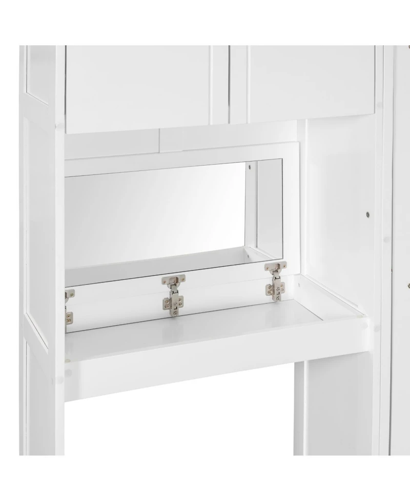 Streamdale Furniture Queen Size Murphy Bed with Desk Vanity and Cabinets