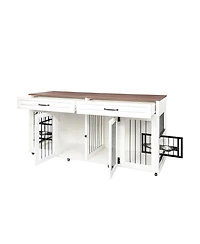 Streamdale Furniture Furniture Style Dog Cage with Double Door