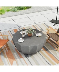 Streamdale Furniture Modern Outdoor Waterproof Coffee Table - Grey