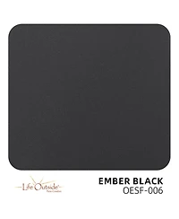 Streamdale Furniture 44" Black Sintered Stone Outdoor Dining Table