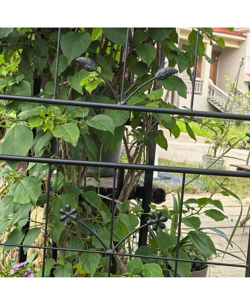 Streamdale Furniture Metal Garden Trellis 2-Pack for Climbing Plants