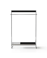 Streamdale Furniture Leon Black Clothes & Hat Rack - Retro Bedroom Storage
