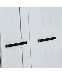 Streamdale Furniture White Kitchen Pantry Cabinet with Adjustable Shelves