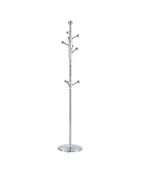 Streamdale Furniture Modern Silver & Gold Coat Rack - 72 Inch, Detachable Bracket