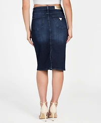 Guess Women's Slim Fit High Rise Pencil Skirt