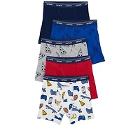 Carter's Little and Big Boys 5-Pack Printed Boxer Briefs