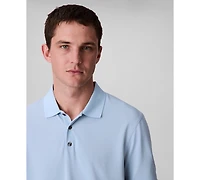 Calvin Klein Men's Short Sleeve Stretch Jacquard Polo Shirt