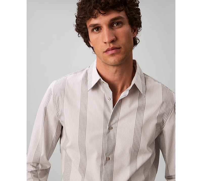 Calvin Klein Men's Stripe Slim Fit Shirt
