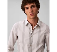 Calvin Klein Men's Stripe Slim Fit Shirt