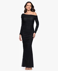 Betsy & Adam Petite Asymmetrical Dress