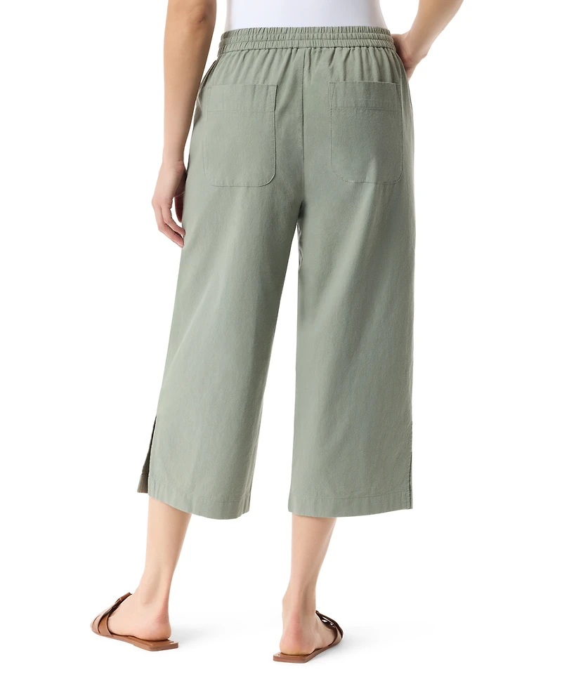Gloria Vanderbilt Women's Blaine Pull-On Cotton Cropped Pants