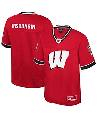 Colosseum Men's Red Wisconsin Badgers Nothing But The Hits Football Jersey