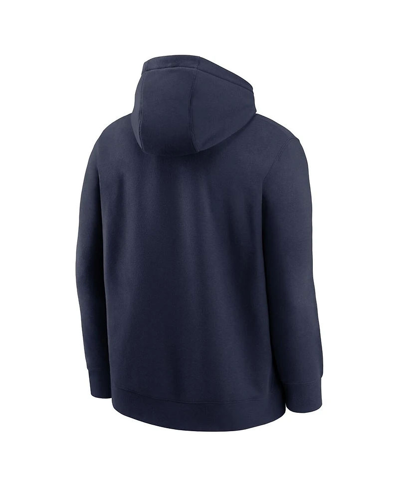 Nike Men's Navy West Virginia Mountaineers 1965 Throwback Club Fleece Hoodie