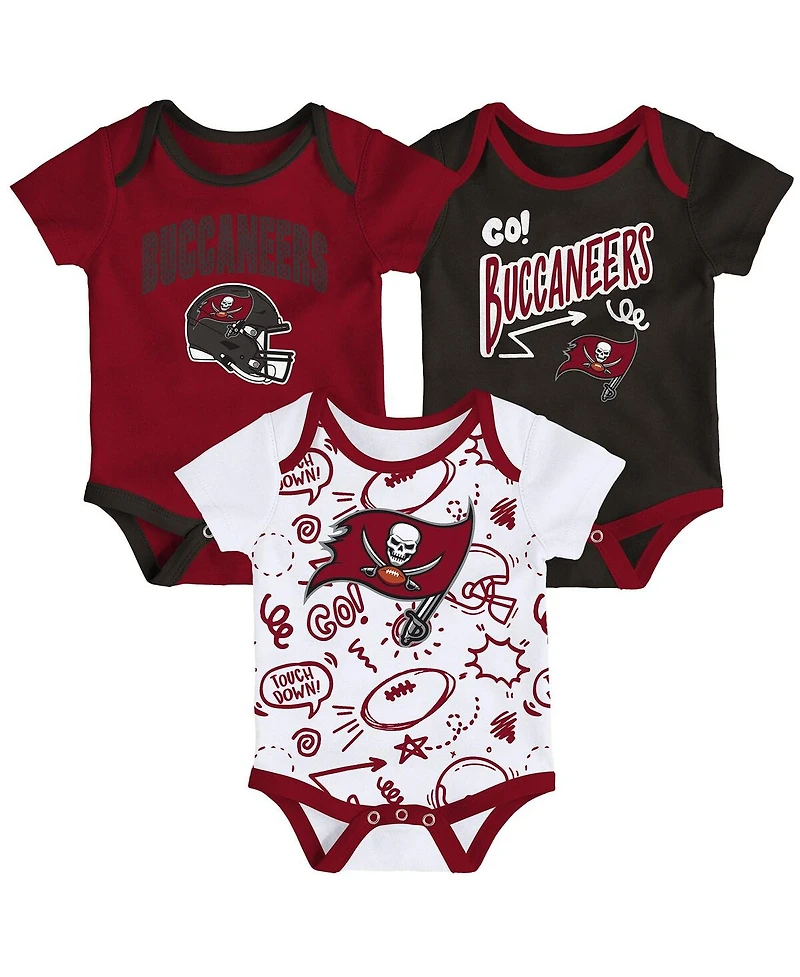 Outerstuff Infant 3-Piece Tampa Bay Buccaneers All Day Play Bodysuit Set