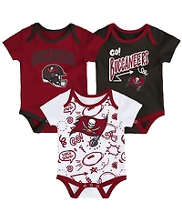 Outerstuff Infant 3-Piece Tampa Bay Buccaneers All Day Play Bodysuit Set