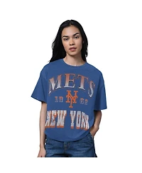 Starter Women's Heather Royal New York Mets Oversized Hall of Fame T-Shirt