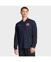 Nike Men's Navy Auburn Tigers One Goal Dri-fit Half-Zip Pullover Sweatshirt