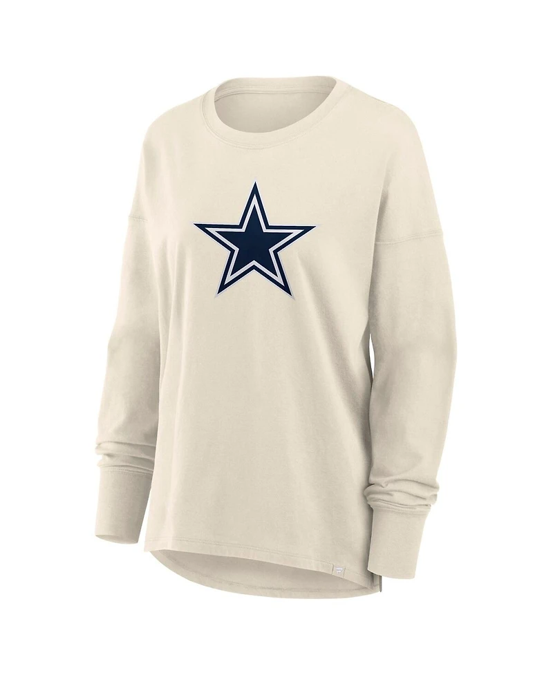 Fanatics Women's Cream Dallas Cowboys Dove Legacy Long Sleeve T-Shirt