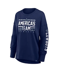 Fanatics Women's Navy Dallas Cowboys Hometown Legacy Long Sleeve T-Shirt