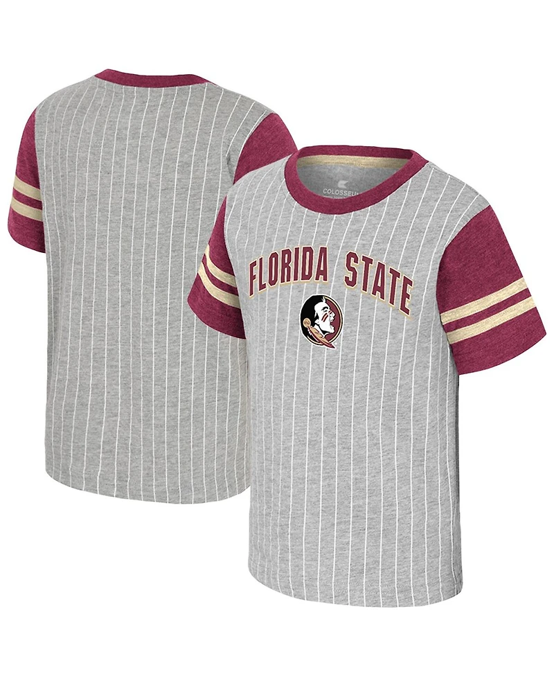 Colosseum Toddler Heather Gray Florida State Seminoles Airball T-Shirt