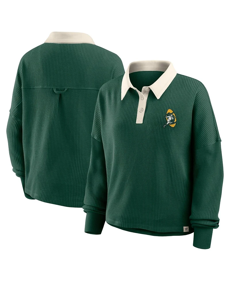 Fanatics Women's Green Bay Packers Oversized Hometown Premium Thermal Long Sleeve Shirt