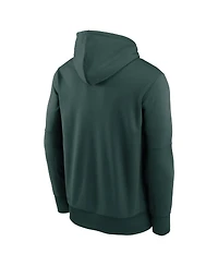 Nike Men's Green Michigan State Spartans Team Stacked Performance Pullover Hoodie