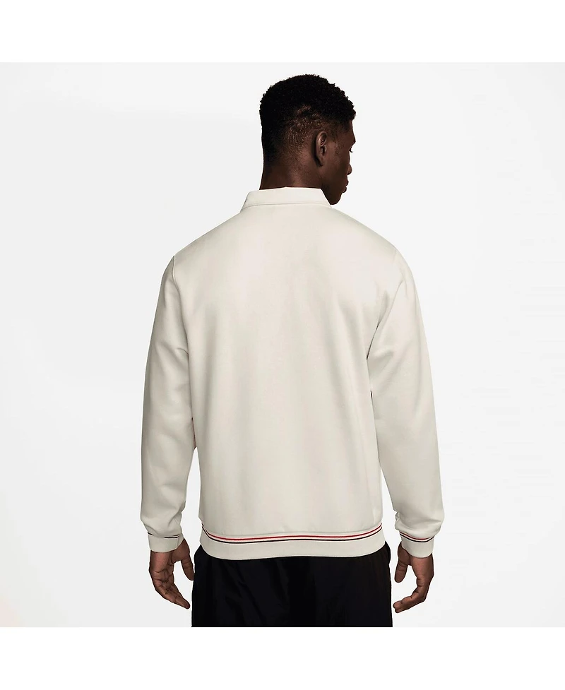 Nike Men's Cream Chelsea Club Long Sleeve Polo Shirt