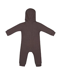 Colosseum Baby Boys and Girls Charcoal Penn State Nittany Lions Zando-Zan Waffle Full-Snap Hooded Romper