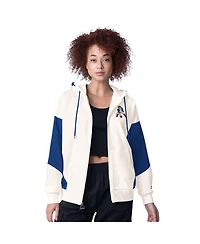 Starter Women's White New England Patriots Scrimmage Full-Zip Hoodie