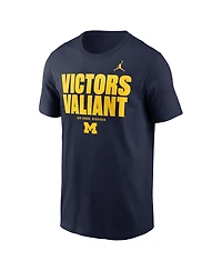 Jordan Men's Navy Michigan Wolverines Campus Local T-Shirt