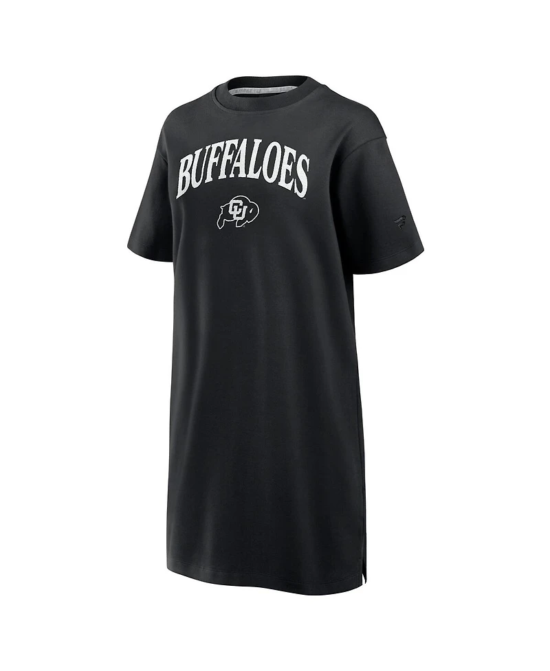 Fanatics Women's Black Colorado Buffaloes Elements Go Tri-Blend T-Shirt Dress