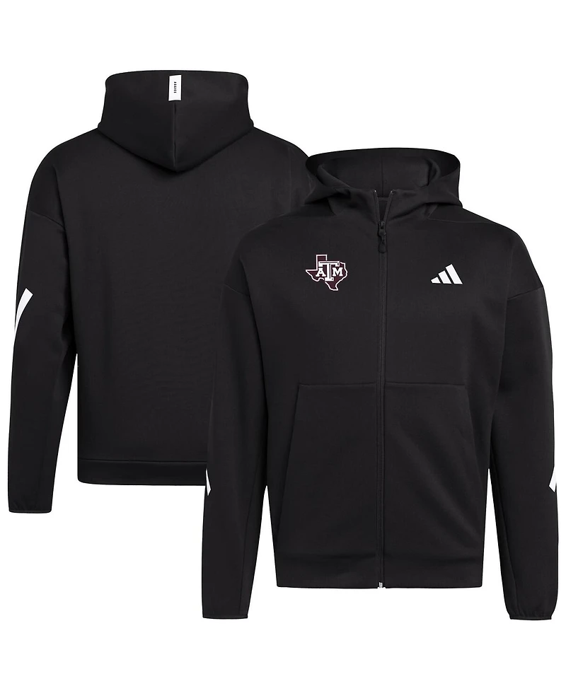 Adidas Men's Black Texas A M Aggies Z.n.e. Full-Zip Hoodie