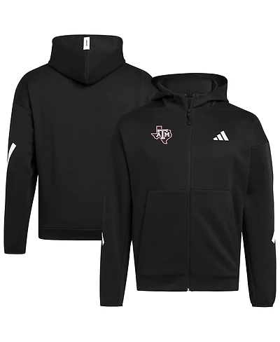 Adidas Men's Black Texas A M Aggies Z.n.e. Full-Zip Hoodie