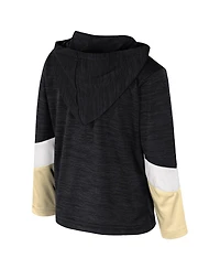 Colosseum Toddler Black Purdue Boilermakers Rylos Quarter-Zip Windshirt