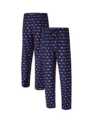 Concepts Sport Men's Navy Denver Broncos Record Allover Print Knit Pants