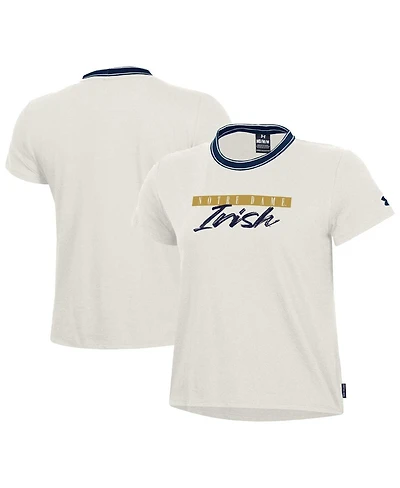 Under Armour Women's White Notre Dame Fighting Irish Iconic T-Shirt