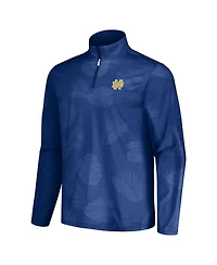 Tommy Bahama Men's Navy Notre Dame Fighting Irish Sport Delray Frond Quarter-Zip Jacket