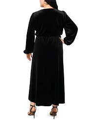 Msk Plus Fit and Flare Maxi Dress