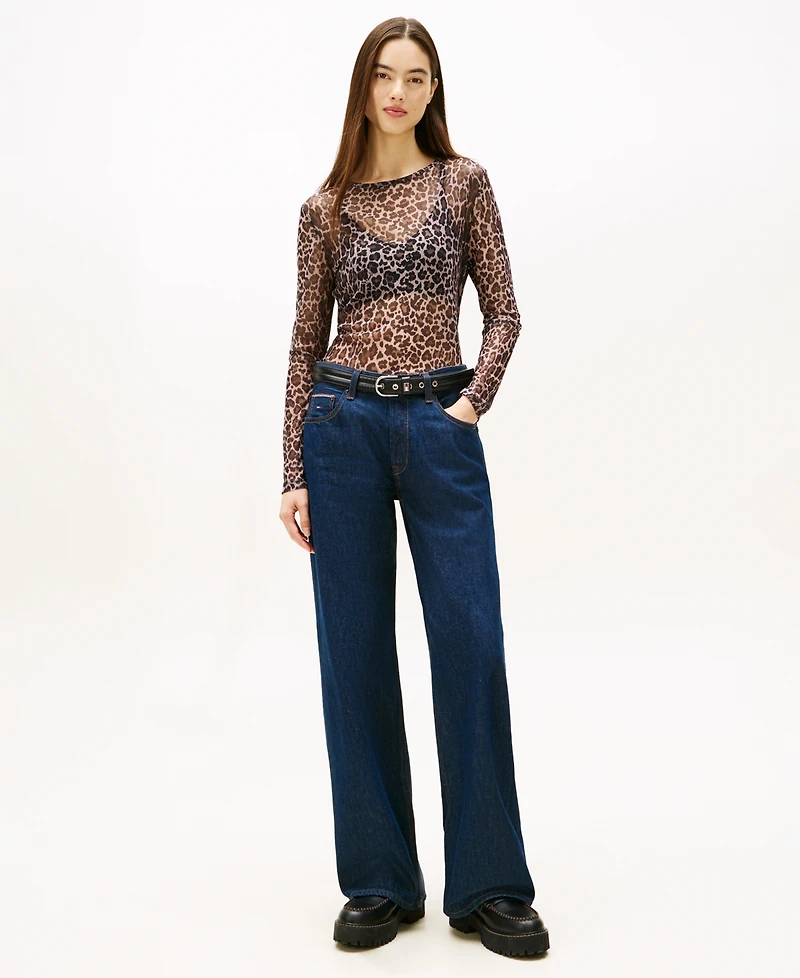 Tommy Jeans Women's Slim All-Over Print Top