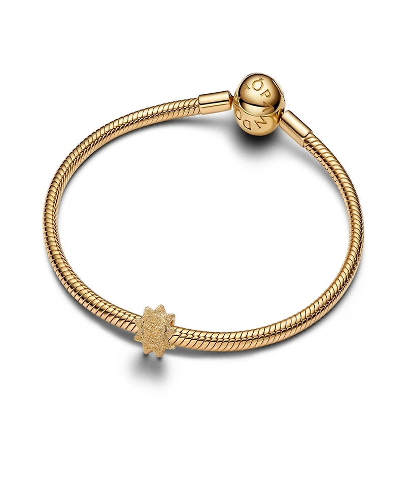 Pandora Gold Textured Sun Mini Charms