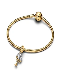 Pandora Two Tone Disney Beauty and the Beast Lumiere Dangle Charms